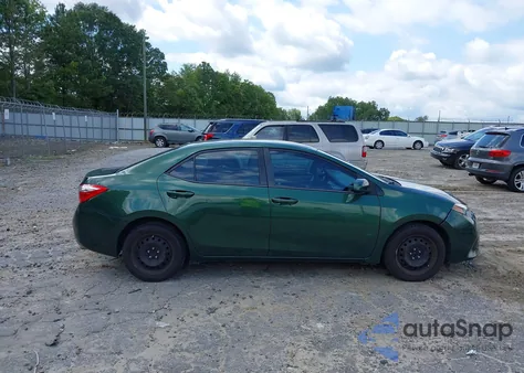 2016 Toyota Corolla Le z USA, uszkodzony, nr VIN 2T1BURHE9GC728983